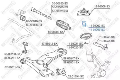 Буфер STELLOX 11-98003-SX