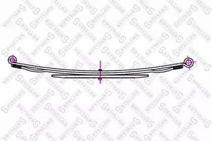 Многолистовая рессора STELLOX 12-00004-SX