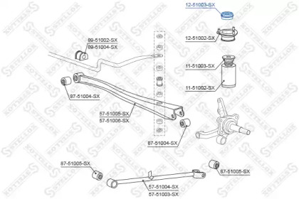 Опора стойки амортизатора STELLOX 12-51003-SX