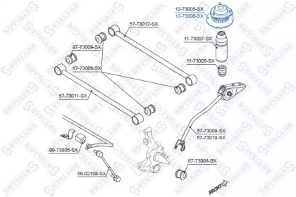 Опора стойки амортизатора STELLOX 12-73006-SX