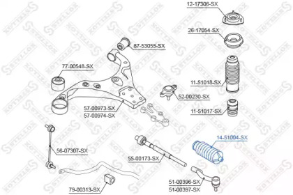 Пыльник STELLOX 14-51004-SX