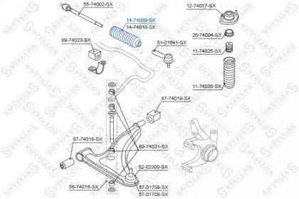 Пыльник STELLOX 14-74009-SX