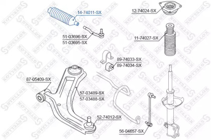 Пыльник STELLOX 14-74011-SX