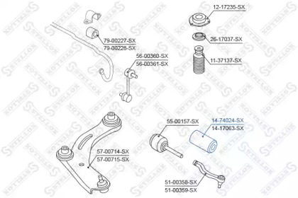 Пыльник STELLOX 14-74024-SX