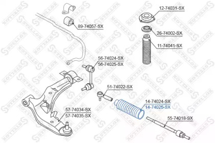 Пыльник STELLOX 14-74025-SX