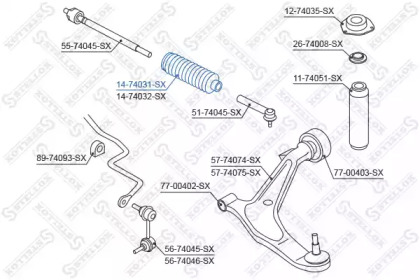 Пыльник STELLOX 14-74031-SX