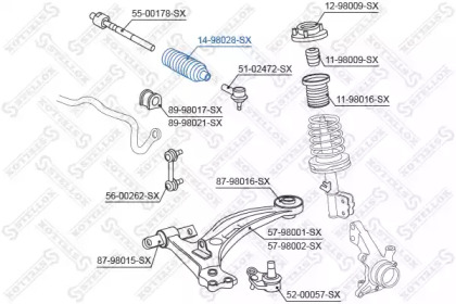 Пыльник STELLOX 14-98028-SX