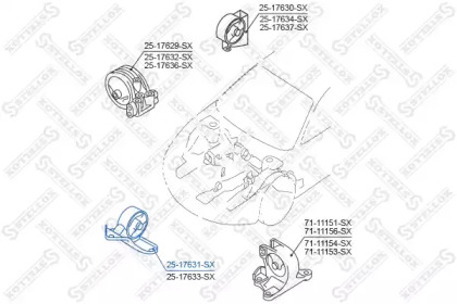 Подвеска STELLOX 25-17631-SX