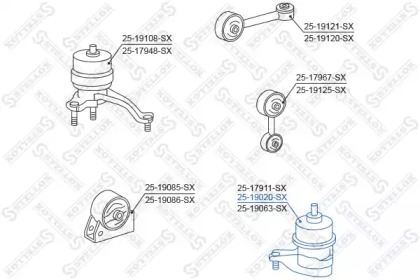 Подвеска STELLOX 25-19020-SX