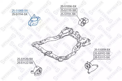 Подвеска STELLOX 25-51060-SX