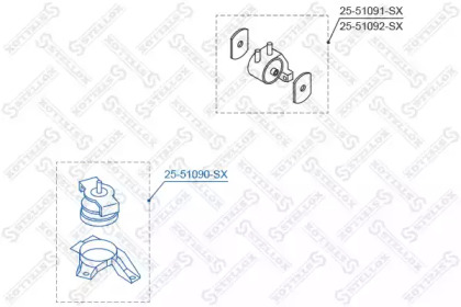 Подвеска STELLOX 25-51090-SX