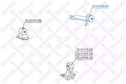 Подвеска STELLOX 25-51118-SX