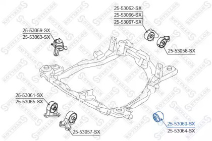 Подвеска, двигатель STELLOX 25-53060-SX