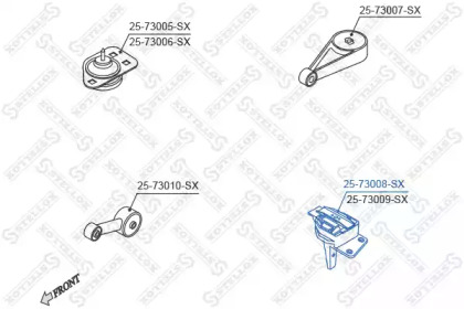 Подвеска, двигатель STELLOX 25-73008-SX