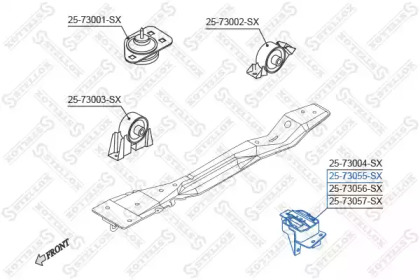 Подвеска, двигатель STELLOX 25-73055-SX