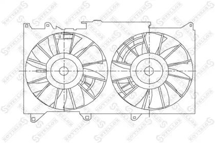 Вентилятор, охлаждение двигателя STELLOX 29-99211-SX
