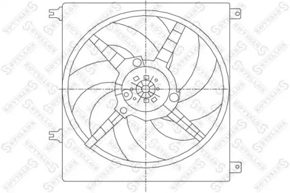 Вентилятор, охлаждение двигателя STELLOX 29-99276-SX