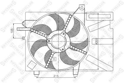 Вентилятор STELLOX 29-99300-SX