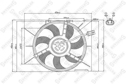 Вентилятор STELLOX 29-99307-SX