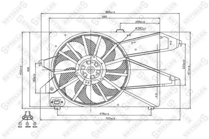 Вентилятор STELLOX 29-99322-SX
