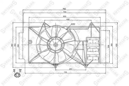 Вентилятор STELLOX 29-99338-SX