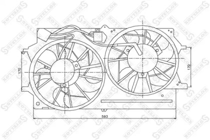 Вентилятор STELLOX 29-99359-SX