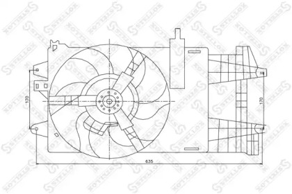 Вентилятор STELLOX 29-99373-SX