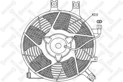 Вентилятор, охлаждение двигателя STELLOX 29-99413-SX