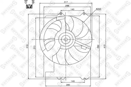Вентилятор STELLOX 29-99419-SX