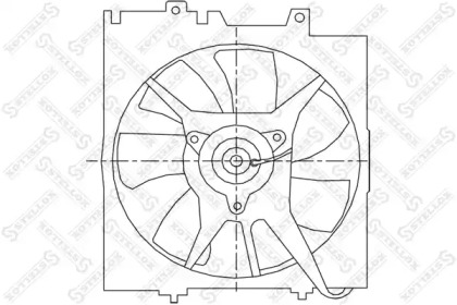 Вентилятор, охлаждение двигателя STELLOX 29-99428-SX