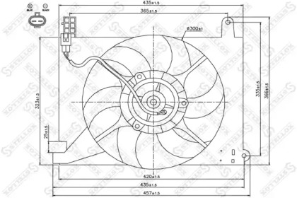 Вентилятор STELLOX 29-99443-SX