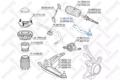 Шарнир STELLOX 51-00179-SX