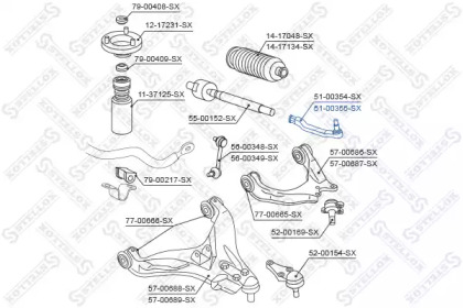 Шарнир STELLOX 51-00355-SX