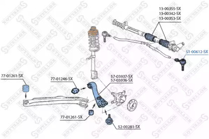 Шарнир STELLOX 51-00612-SX