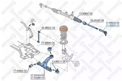 Шарнир STELLOX 51-00633-SX