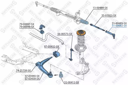 Шарнир STELLOX 51-00682-SX