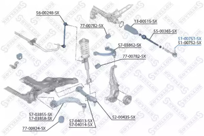 Шарнир STELLOX 51-00751-SX