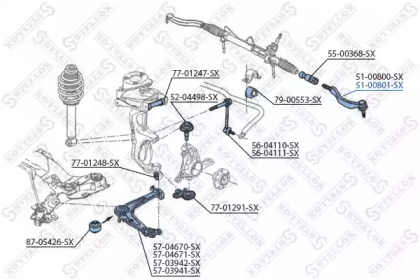 Шарнир STELLOX 51-00801-SX