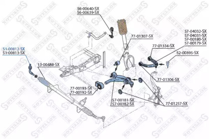 Шарнир STELLOX 51-00812-SX