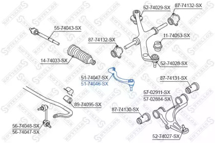 Шарнир STELLOX 51-74046-SX