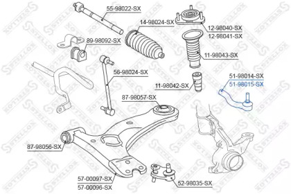 Шарнир STELLOX 51-98015-SX