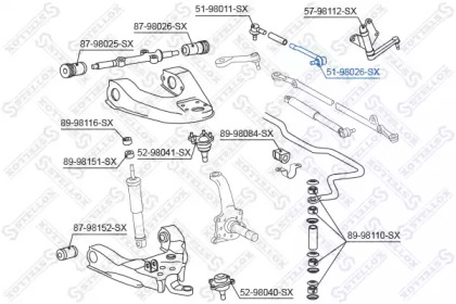 Шарнир STELLOX 51-98026-SX