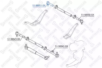 Шарнир STELLOX 51-98051-SX