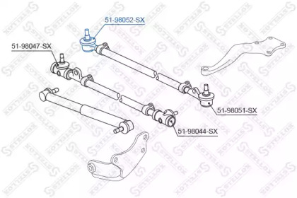 Шарнир STELLOX 51-98052-SX