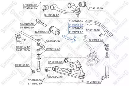 Шарнир STELLOX 51-98063-SX