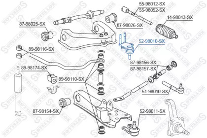 Шарнир STELLOX 52-98010-SX