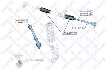 Шарнир STELLOX 55-00285-SX