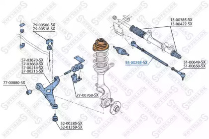 Шарнир STELLOX 55-00298-SX