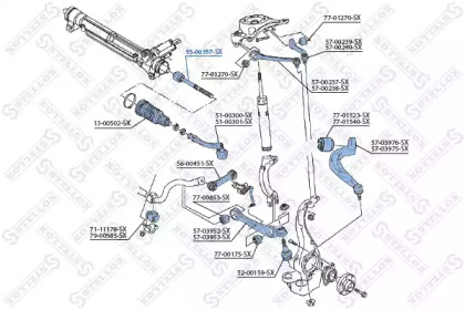 Шарнир STELLOX 55-00357-SX