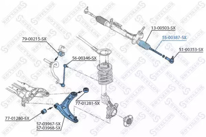 Шарнир STELLOX 55-00387-SX